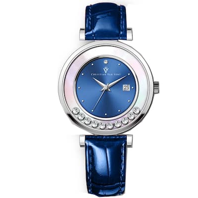 Christian Van Sant Women's Bria Blue Dial Watch - CV3812 - 6 (36)