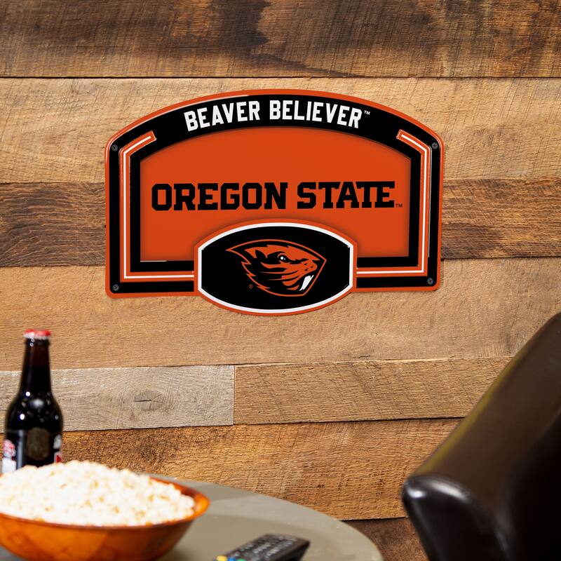 Oregon State University Embossed Steel Wall Sign, 11" x 17"