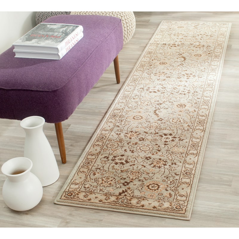 SAFAVIEH Florenteen Gennadi Traditional Oriental Rug - 2' x 6' Runner - Grey/Ivory