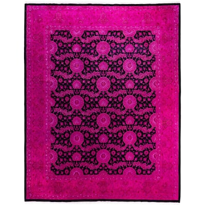 Overdyed One-of-a-Kind Hand-Knotted Area Rug - Pink - 8' 2" x 10' 4"