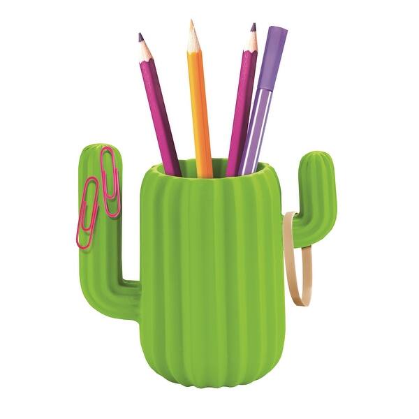 Shop Mustard Pen Holder Desktop Organiser Green Cactus
