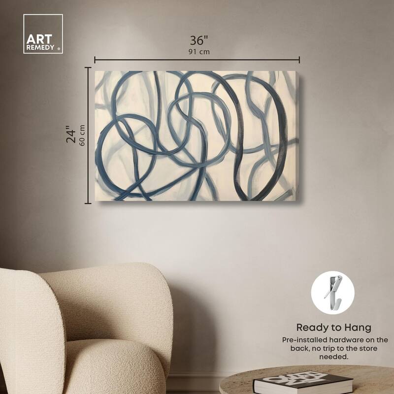 Eternal Loop I Canvas by Art Remedy, Gallery Wrapped