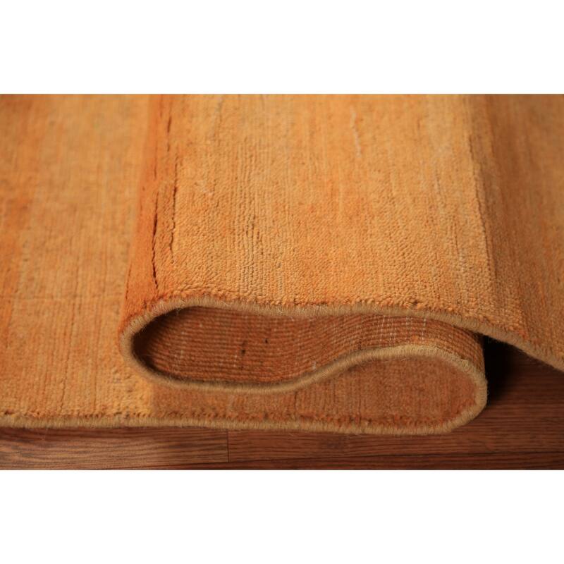 Gabbeh Modern Oriental Rug Handmade Stripe Tribal Wool Carpet - 4'10" x 5'10"