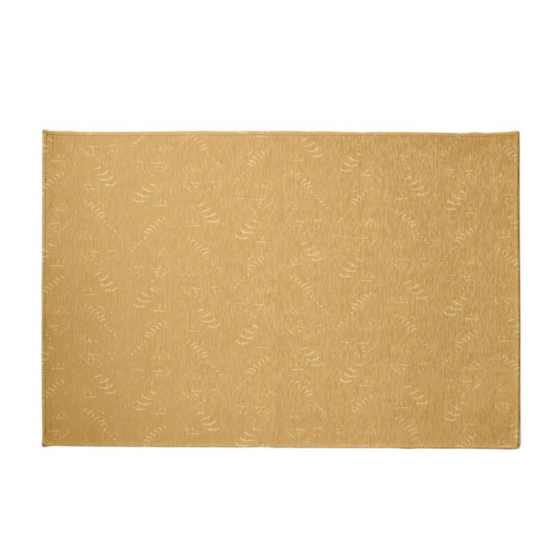 Muted Bongo Rug - 4' x 6' - Yellow
