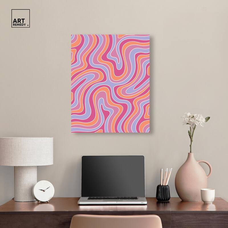 Retro Pop Gummy Bears Canvas by Art Remedy, Gallery Wrapped