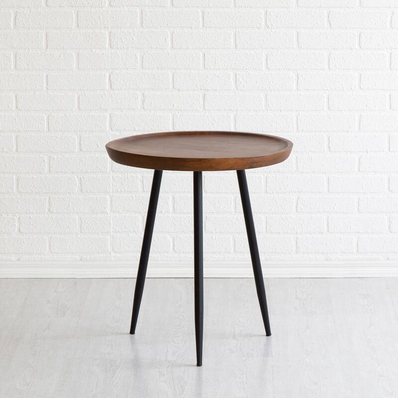 MH London Chervey Natural Mango Wood Living Room End Table