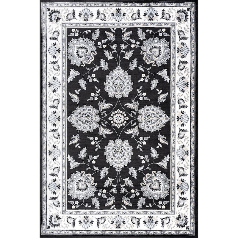 JONATHAN Y Scala French Cottage Area Rug - 5 X 8 - Black/Cream
