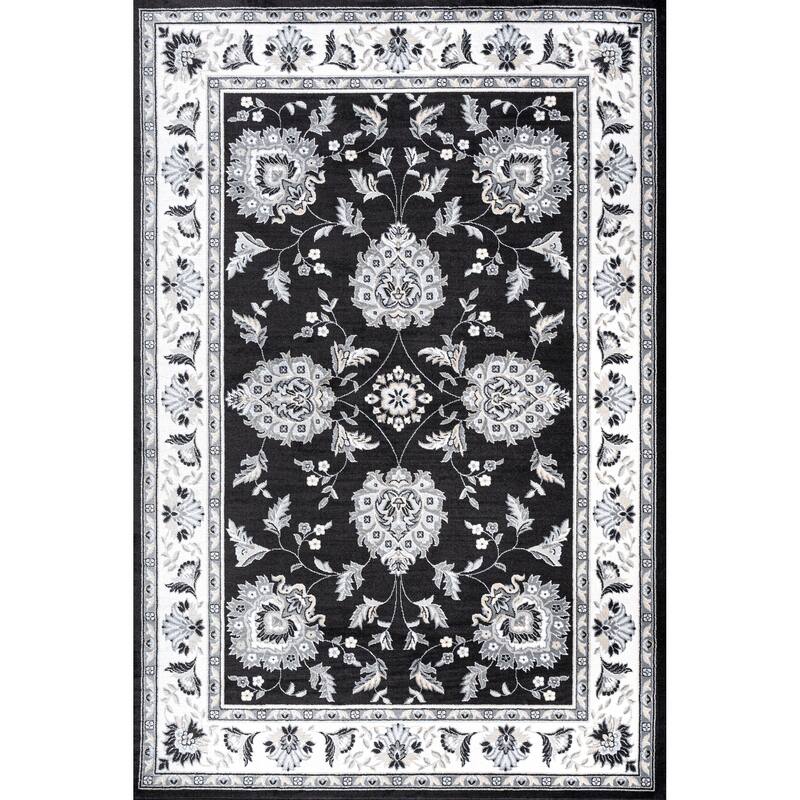 JONATHAN Y Scala French Cottage Area Rug - 4 X 6 - Black/Cream
