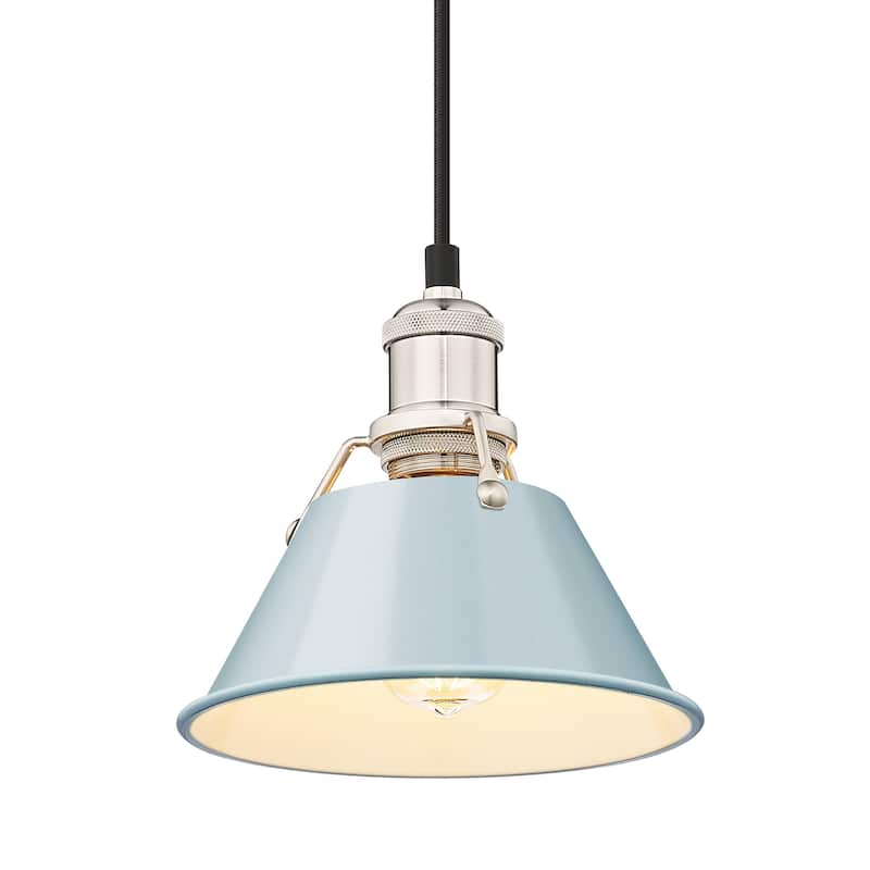 Golden Lighting Orwell Single Light 7-1/2" Wide Mini Pendant in Pewter