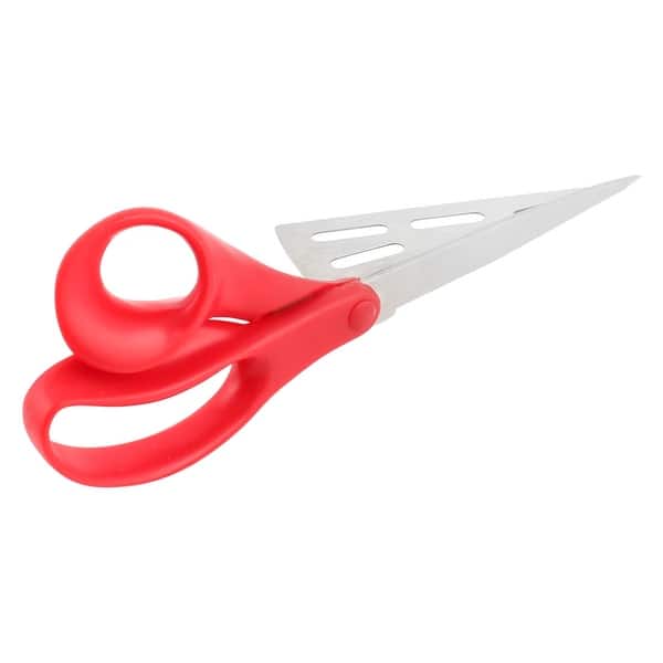 Bakery Plastic Grip Pizza Cutter Shears Clippers Food Scissors Slicing