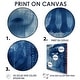 preview thumbnail 3 of 4, Designart "Blue Boho Woman Portrait III" Woman Boho Canvas Wall Art - Modern Wall Decor Art Blue Wall Art Print