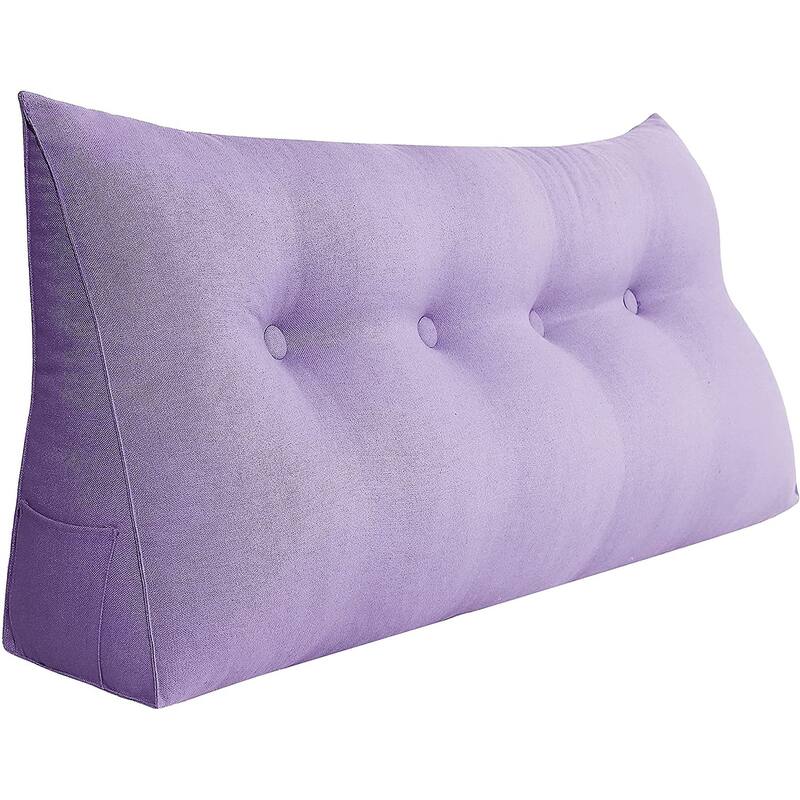 WOWMAX Bed Rest Wedge Reading Pillow Headboard Back Support Cushion