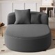 preview thumbnail 5 of 14, Modern Chaise Lounge Sofa Boneless Couch 51.6" Sofa Bed Compression Sofa Couch with Two Supportive Pillows for Living Room