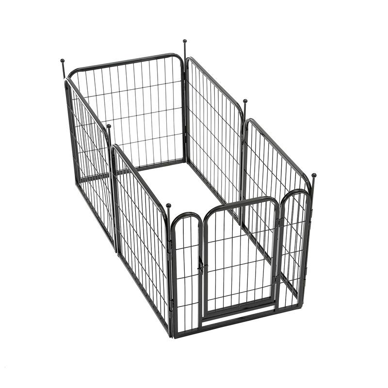 Portable 6-Panel Metal Indoor Dog Playpen