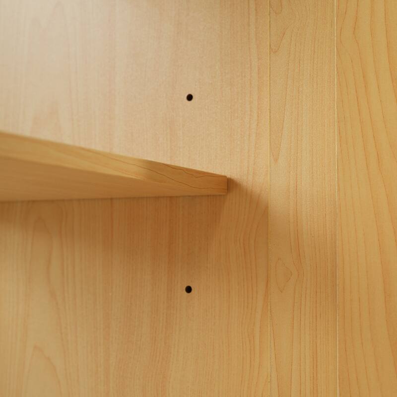 20" Bathroom Vanity with Sink, Bathroom Cabinet with Soft Closing Door, Storage Rack and Adjustable Shelve, Natural Wood