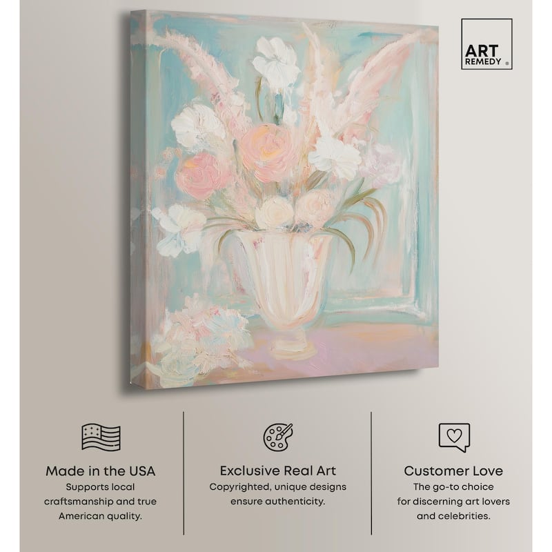 Still Life in Soft Hues II Canvas by Art Remedy, Gallery Wrapped