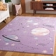 preview thumbnail 29 of 44, SAFAVIEH Carousel Kids Katre Solar System Rug 4' x 6' - Purple/Orange