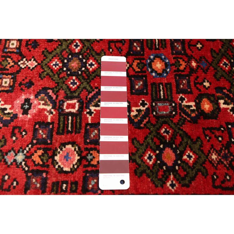 ECARPETGALLERY Hand-knotted Andelz Red Wool Rug - 2'8 x 9'6
