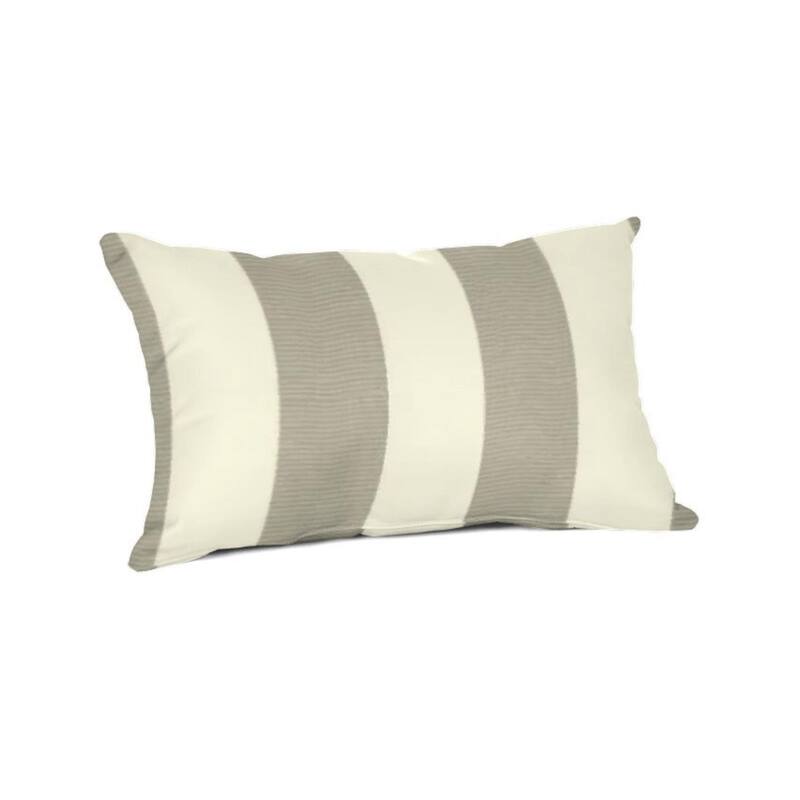 Sunbrella 20x13 Striped Outdoor Lumbar Throw Pillow