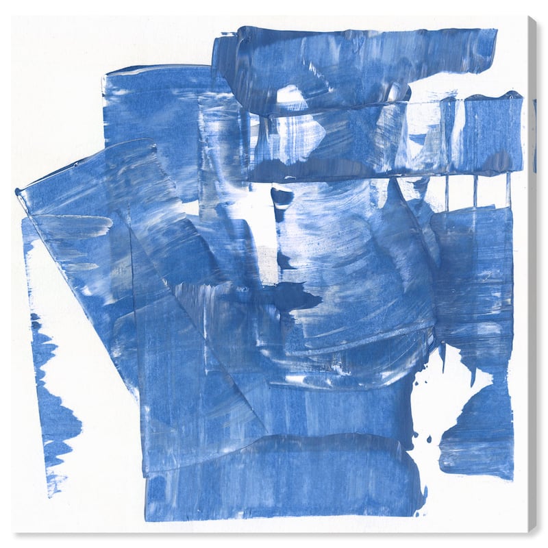 Wynwood Studio Canvas Abstract Espuma Maritima Blue and Modern & Contemporary Wall Art Canvas Print