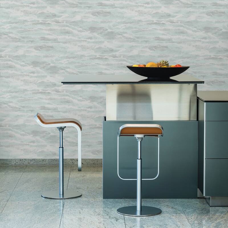 Brewster Sherlock Aqua Abstract Texture Wallpaper - 21in x 396in x 0.025in