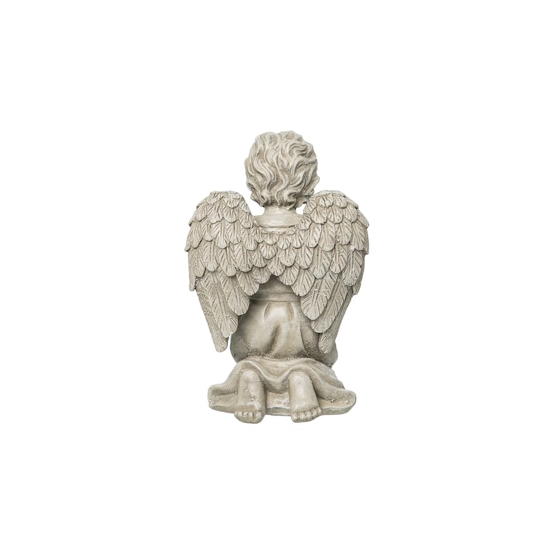 Cherub With Dog Figurine