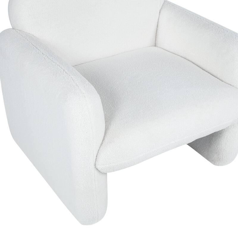 Stylish and Minimalist Single Sofa Chair with Arms and Pillow, Armchair, Accent Chair for Living Room, Bedroom, Study