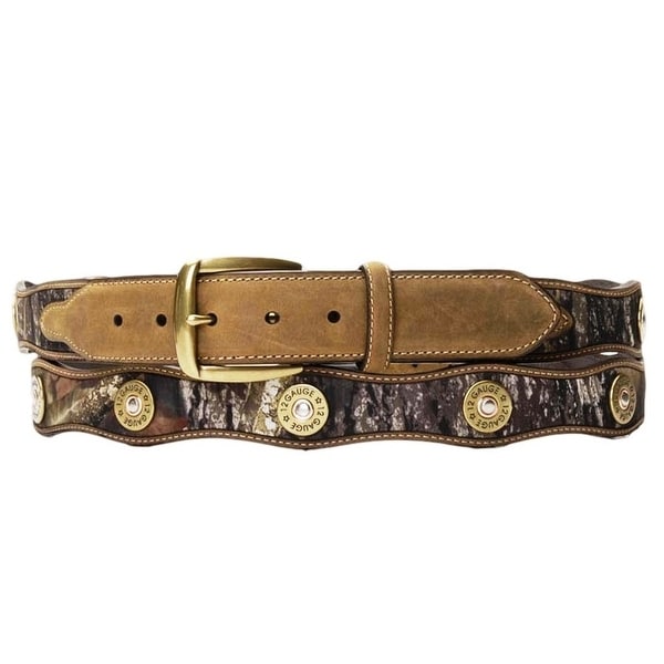 12 GAUGE SHOTGUN SHELL HAND LACED LEATHER CONCHO DRESS CASUAL JEAN BELT NEW