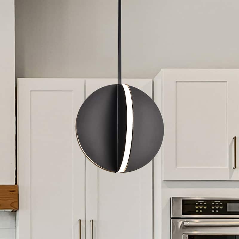 Blaine 13 Inch LED Pendant Matte Black Acrylic Lens - Matte Black