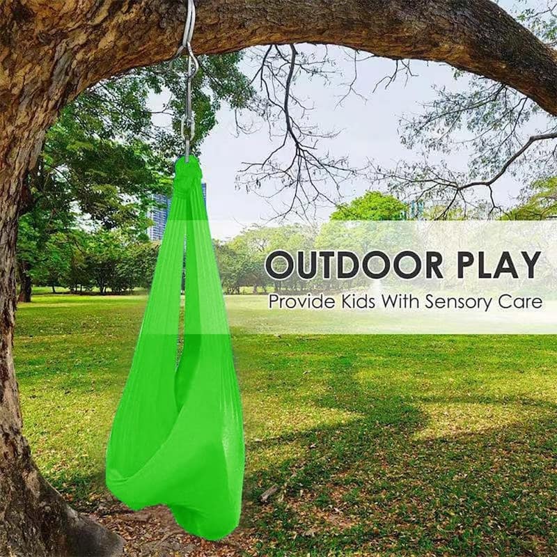Wellco 59 in. x 110 in. Sensory Swing for Kids with Special Needs Swing Hammock for Child and Adult with Sensory Integration