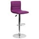 preview thumbnail 16 of 111, Modern Vinyl Stitch Back Adjustable Height Barstool - 16"W x 19"D x 35" - 44"H