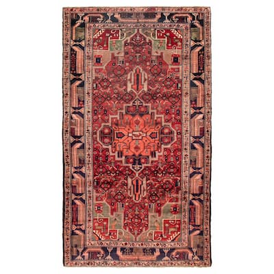 ECARPETGALLERY Hand-knotted Kayseri Vintage Red Wool Rug - 5'3 x 9'2