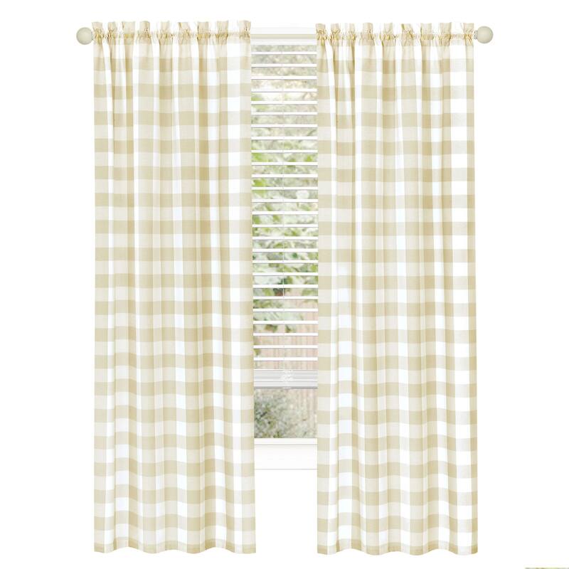 Hunter Rod Pocket Window Curtain Panel