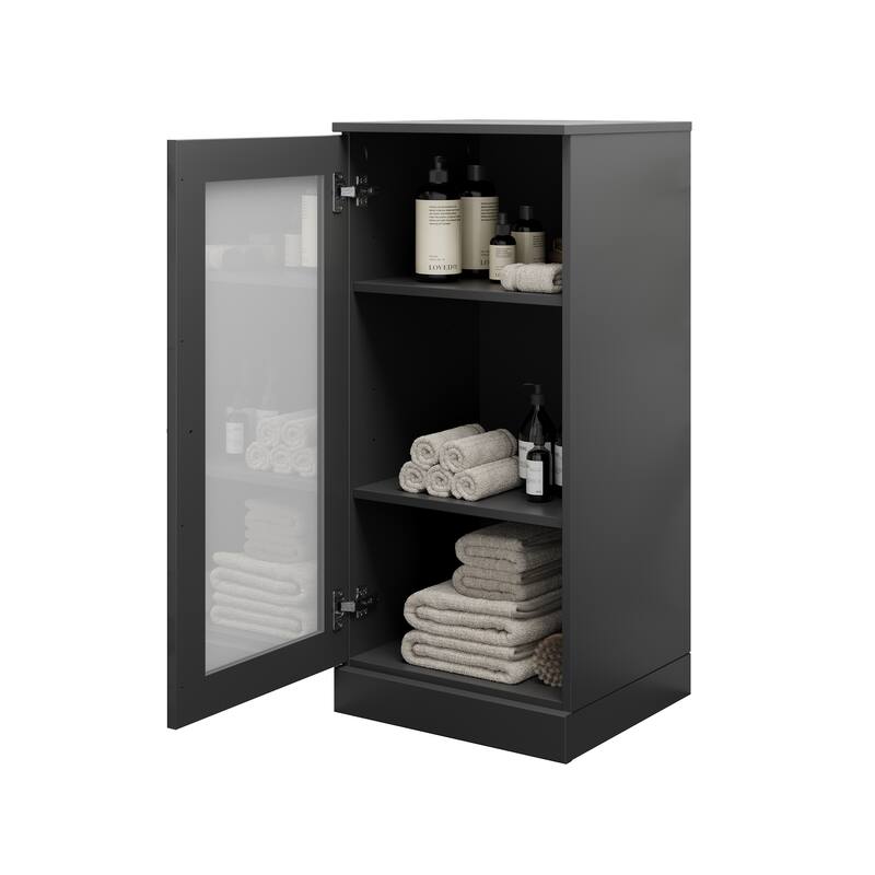 100% Solid Wood 16.5" Bathroom Cabinet with Optional Doors by Palace Imports