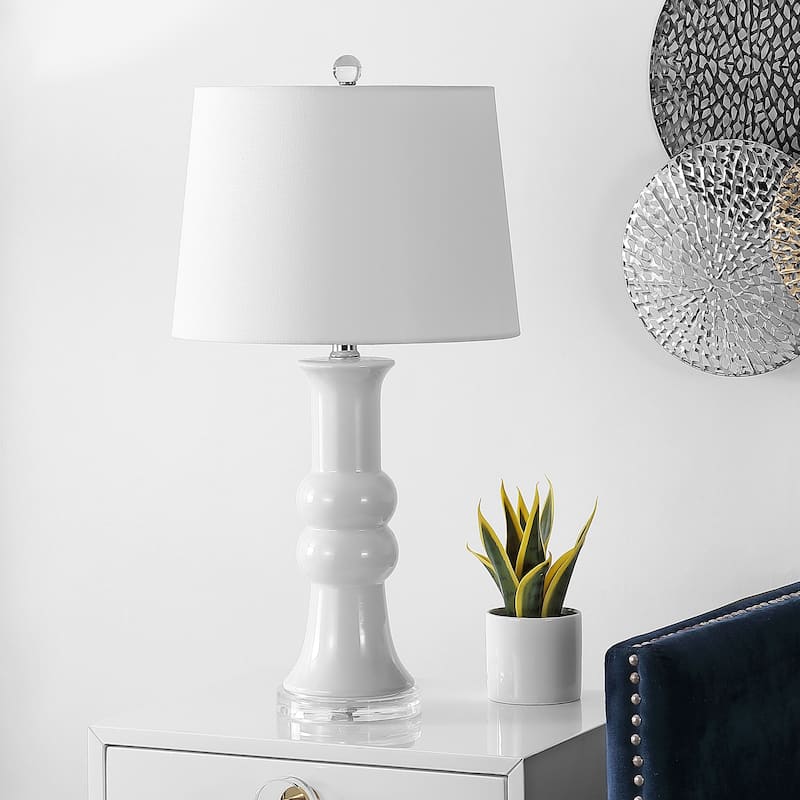 SAFAVIEH Lighting Desanka 26" Table Lamp (Set of 2) - 14" W x 14" D x 26" H - 14"W x 14"D x 26"H