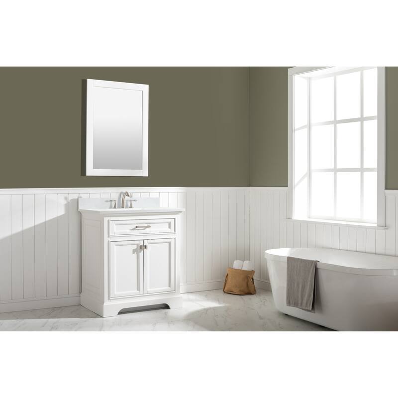 Milano 30" Single Vanity in White