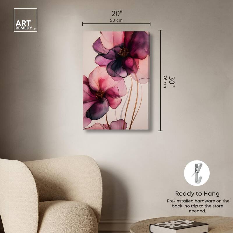 Velvet Verse III Canvas by Art Remedy, Gallery Wrapped