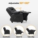 preview thumbnail 23 of 49, MCombo Big Kids Recliner Chair for Toddler Boys and Girls Faux Leather - 28.3"(L)x26.4"(W)x34.2"(H)