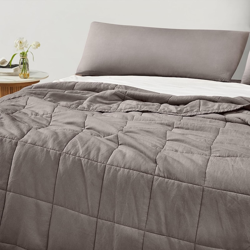 Dark Sky Reserve® - Bamboo Linen Comforter - Portugal Made - Driftwood Taupe