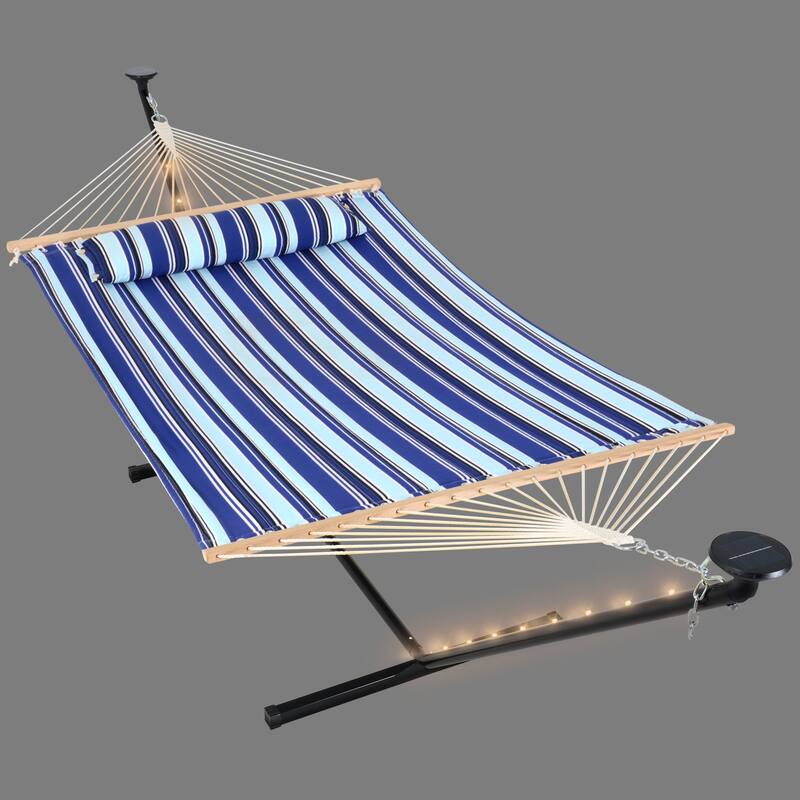 12 ft. Hammock with Stand - 149.6*55.1*45.3 - Blue