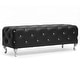 preview thumbnail 11 of 10, Silver Orchid Heston Crystal Tufted Modern Bench