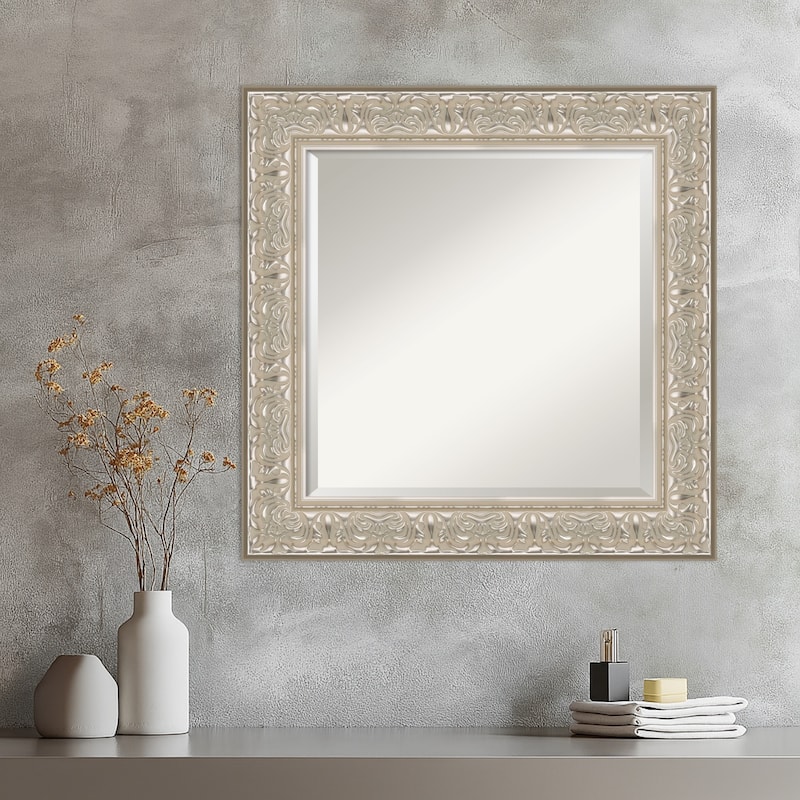 Luxe Beveled Framed Wall Mirror