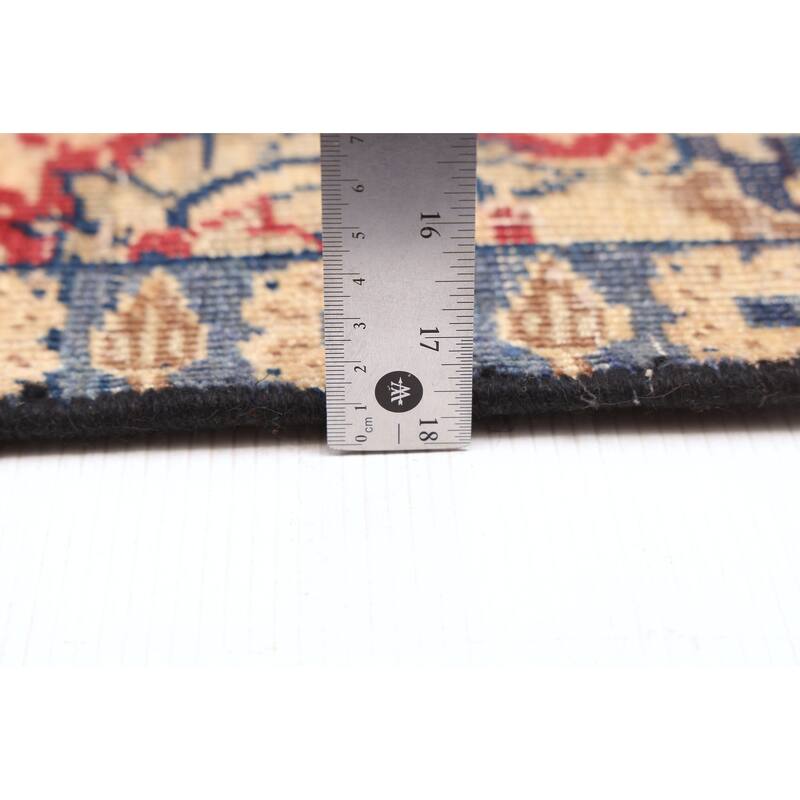 ECARPETGALLERY Hand-knotted Antalya Vintage Navy Wool Rug - 4'8 x 8'8