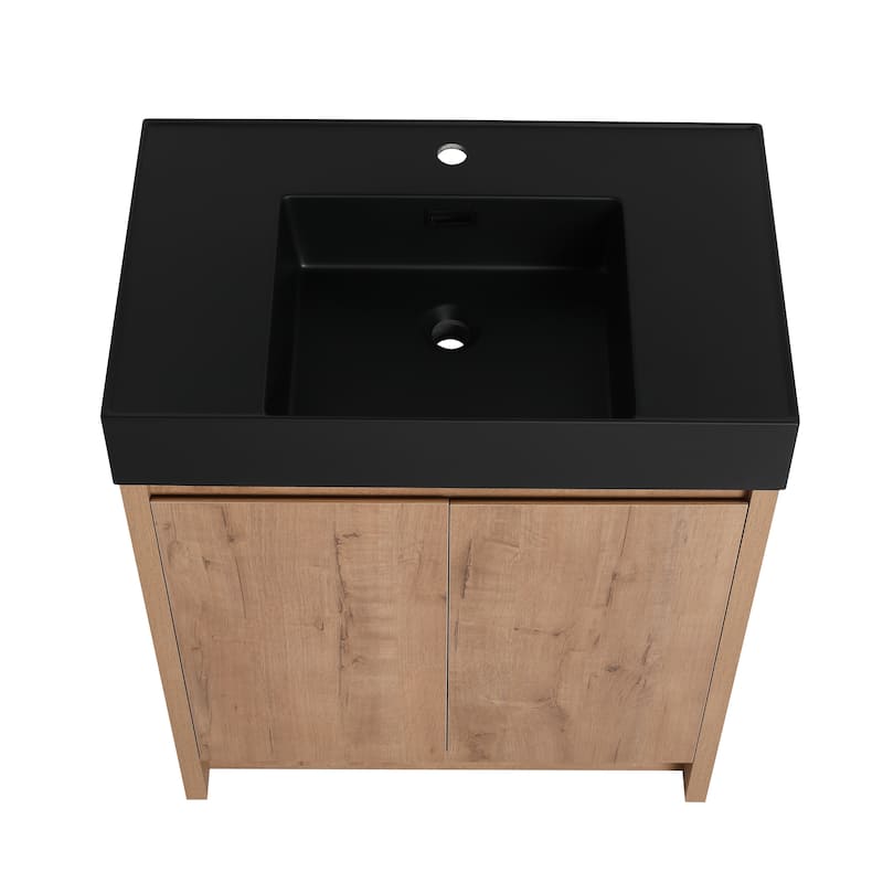 Beingnext 24"/30"/48"/60" Bathroom Vanity with Sink, Freestanding Bathroom Vanity with Soft Close Door
