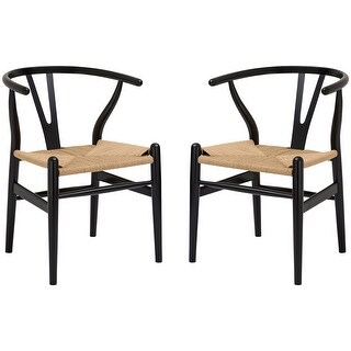 Poly and Bark Weave Chairs (Set of 2)