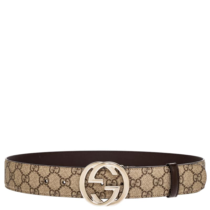 Gucci Belt with Interlocking G Buckle 1.5" Wide - 75