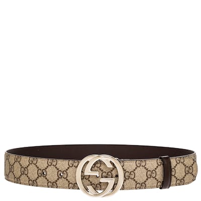 Gucci Belt with Interlocking G Buckle 1.5" Wide