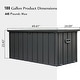 preview thumbnail 3 of 15, Outdoor Storage Deck Box Waterproof, Large Patio Storage Bin (Dark Gray)