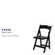 preview thumbnail 44 of 65, Wood Folding Chair with Vinyl Padded Seat (Set of 2)