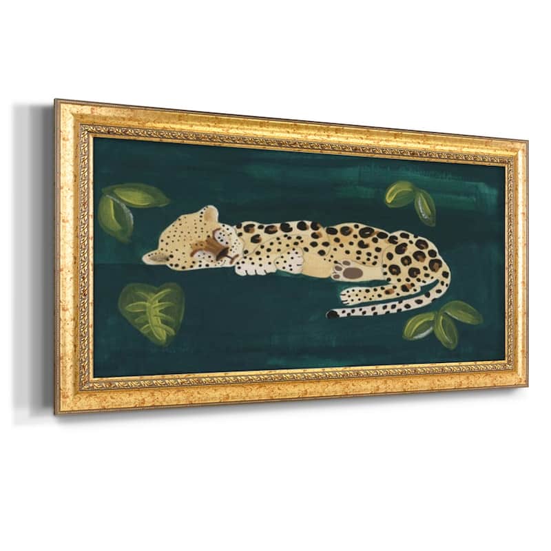 Lethargic Leopard II Premium Framed Canvas- Ready to Hang